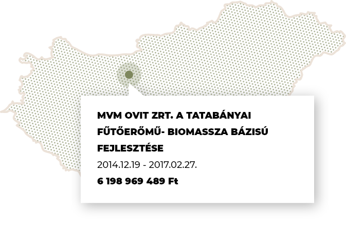 MVM OVIT ZRT. A TATABÁNYAI FŰTŐERŐMŰ- BIOMASSZA BÁZISÚ FEJLESZTÉSE